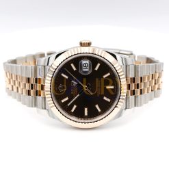 Rolex Datejust 126331-0002 Chocolate Index Jubilee 41mm Steel and Everose Gold Watch - Image 2
