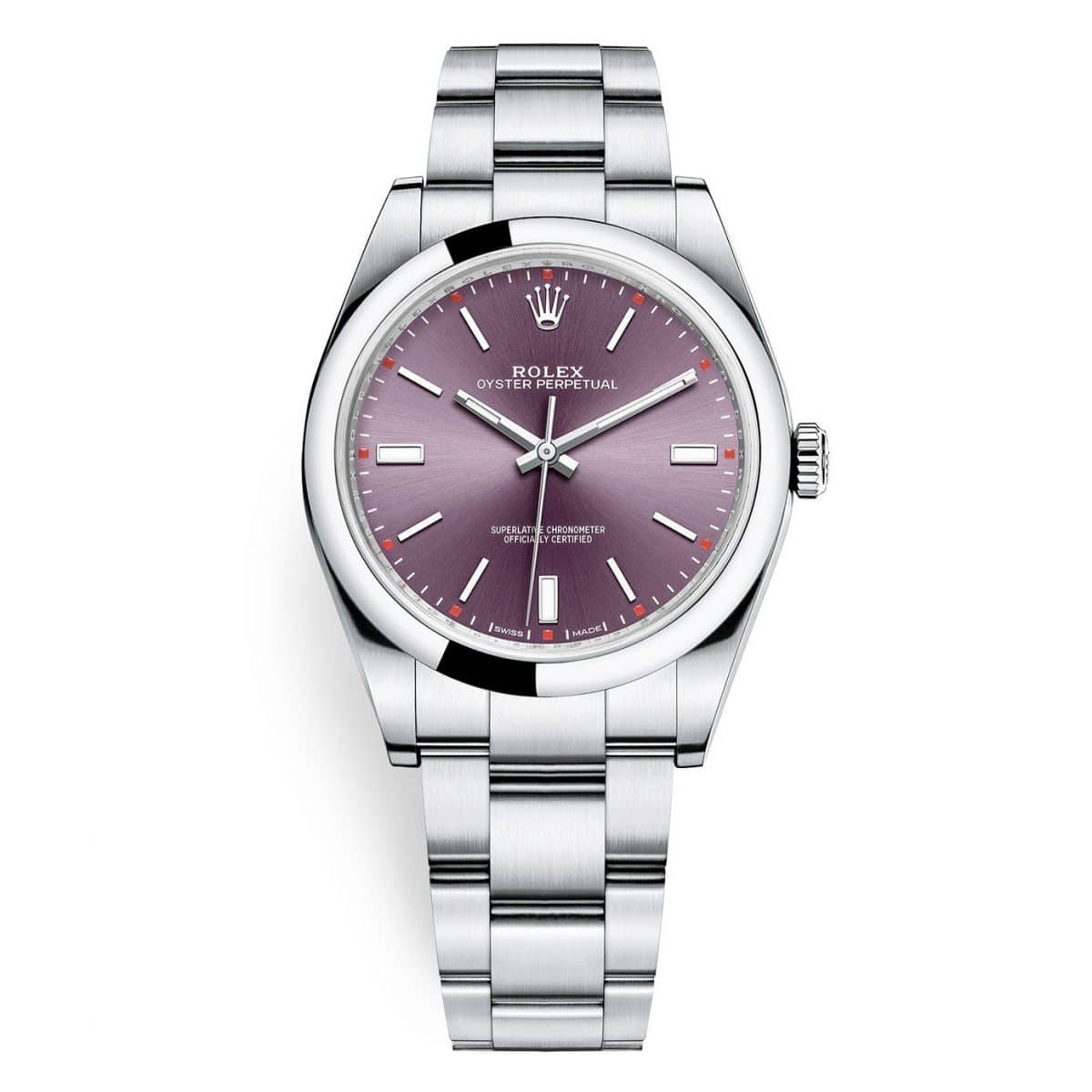 Rolex Red Grape 114300 0002 Oyster Perpetual 39mm Watch Luxury Watches USA