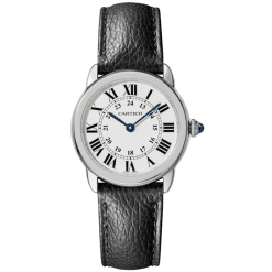 Cartier Ronde Solo WSRN0019 29mm steel leather strap watch