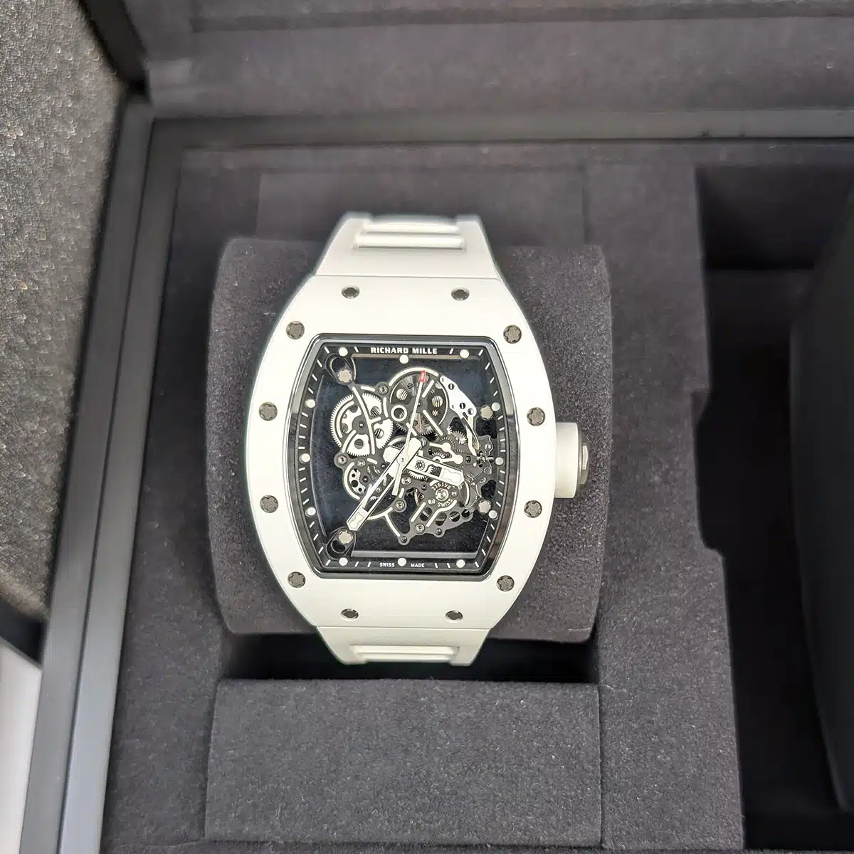 Richard Mille RM055 Bubba Watson White Ceramic Watch Luxury Watches USA