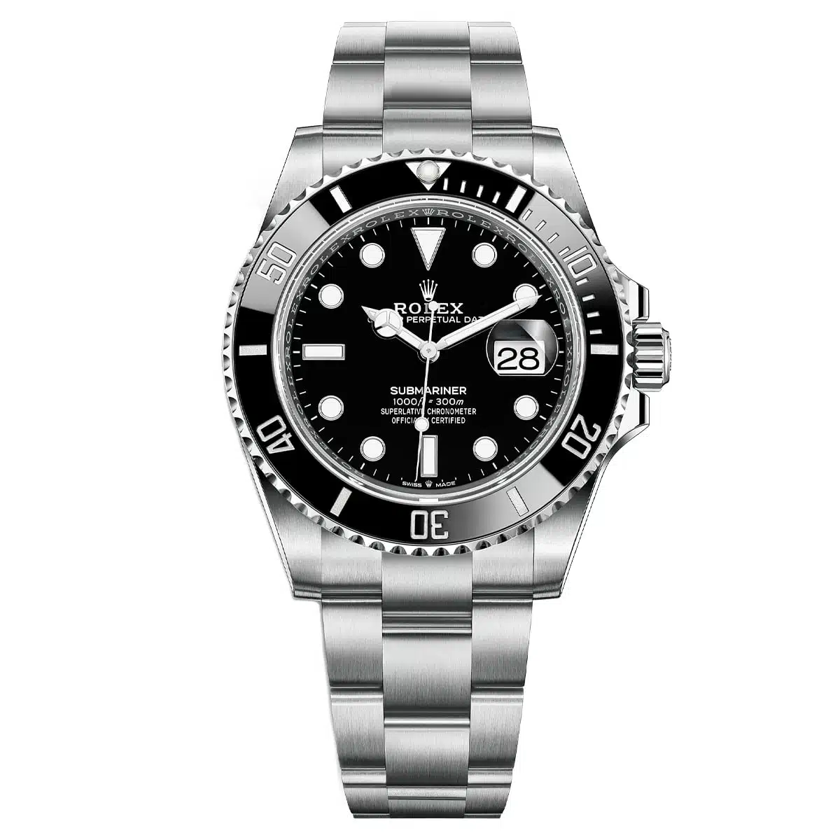 Rolex Date 41mm 126610LN Black Bezel Black Dial Watch - Luxury Watches USA