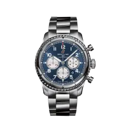 Breitling Aviator 8 B01 Chronograph 43, Stainless Steel, Blue dial, AB0119131C1A1