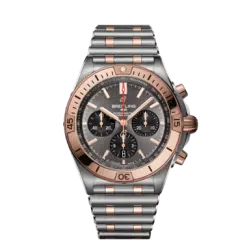 Breitling UB0134101B1U1 Chronomat B01 42 Stainless Steel and 18k Red Gold Anthracite grey dial
