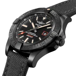 Breitling Avenger Blackbird 44, Black DLC coated titanium, 44mm, Black, V17311101B1W1