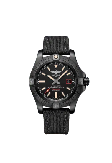 Breitling V17311101B1W1 Avenger Blackbird Black DLC Coated