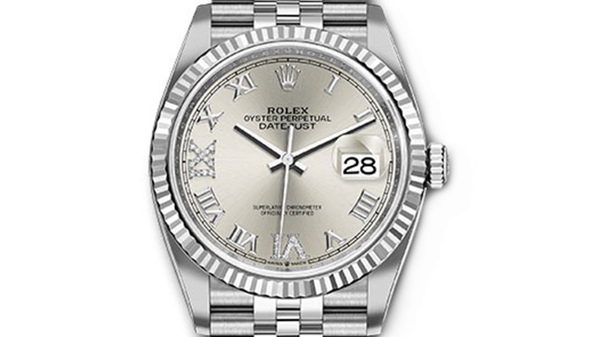 Rolex Datejust 126234-0029 Silver Roman Dial 36mm Stainless