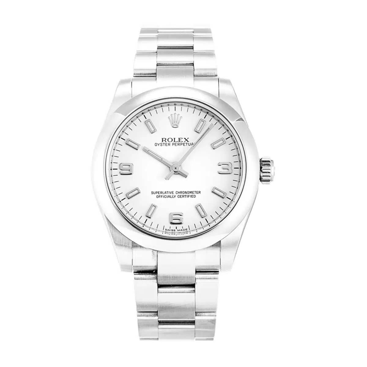 Rolex Oyster Perpetual 177200-8 White Arabic Dial Oyster 