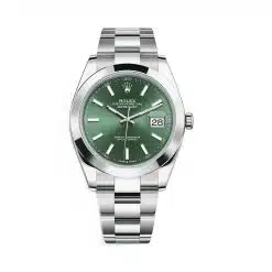 Rolex Datejust 126300-0019 Mint Green Dial Stainless Steel Oyster Bracelet Watch