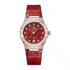 Omega 131.28.29.20.99.002 Co-Axial Red Diamonds Dial