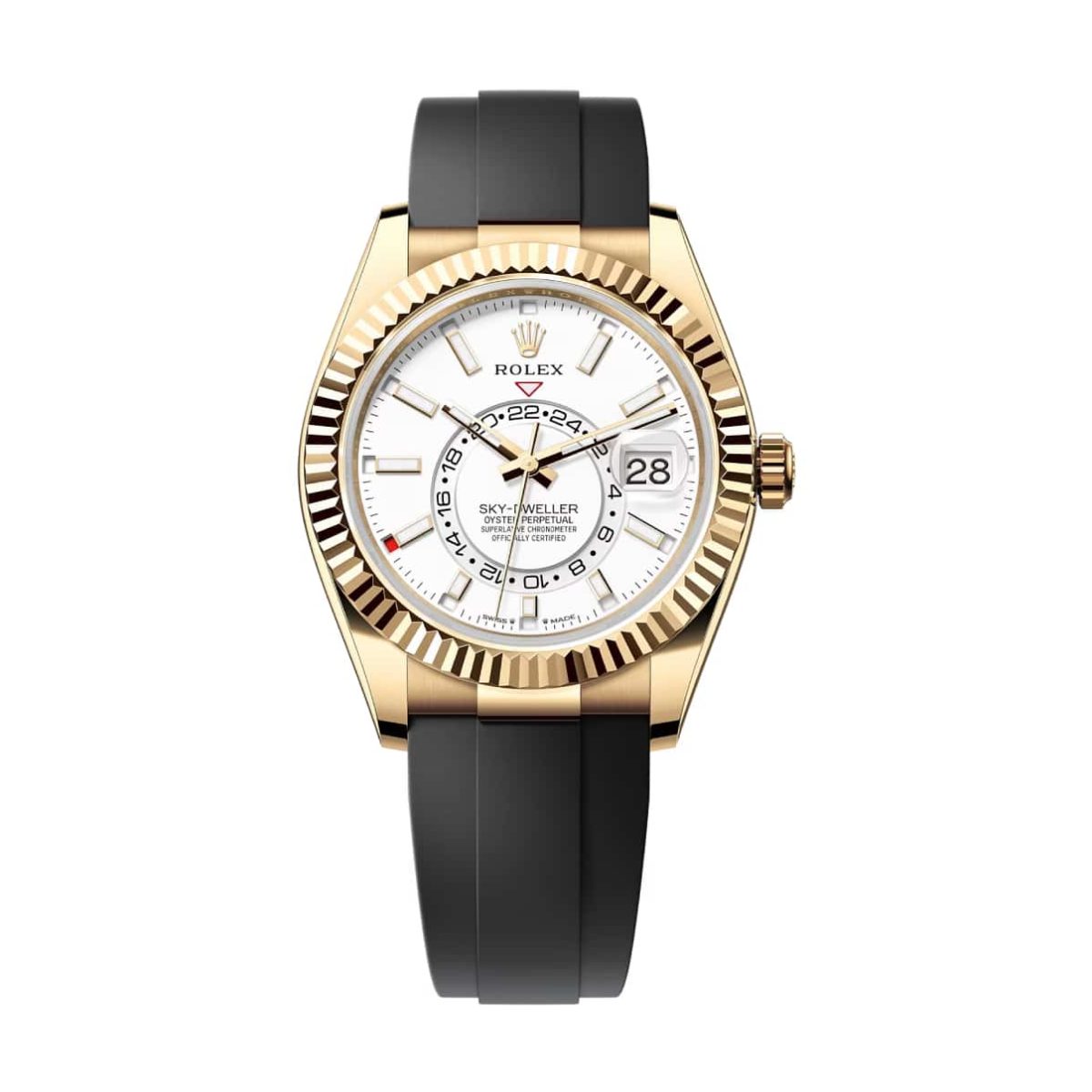 Rolex Rolex Sky-Dweller 336238-0003 White Dial Oysterflex Bracelet