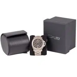 Alternative view of Panerai Pam00296 44mm Luminor Marina Titanium Automatic Brown Dial