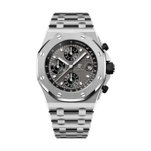 Audemars Piguet 26238TI.OO.2000TI.01 Royal Oak Offshore Blue with “Petite Tapisserie” Pattern 42mm Dial Titanium Bracelet Watch