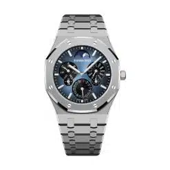 Audemars Piguet 26586TI.OO.1240TI.01 Royal Oak Blue 41mm Dial Titanium Bracelet Watch