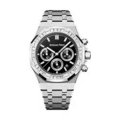 Audemars Piguet 26715BC.ZZ.1356BC.02 Royal Oak Onyx 38mm Dial 18-Carat White Gold Bracelet Watch