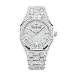 Audemars Piguet 77452BC.ZZ.1365BC.01 Royal Oak 18-Carat White Gold Set with Diamonds 34mm Dial 18-Carat White Gold Set with Diamonds Bracelet Watch