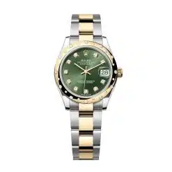Rolex-278343rbr-0029-greendiamond-domeddiamond-oysterRolex Datejust 31mm 278343RBR-0013 Champagne Dial Yellow Rolesor Oyster Watch