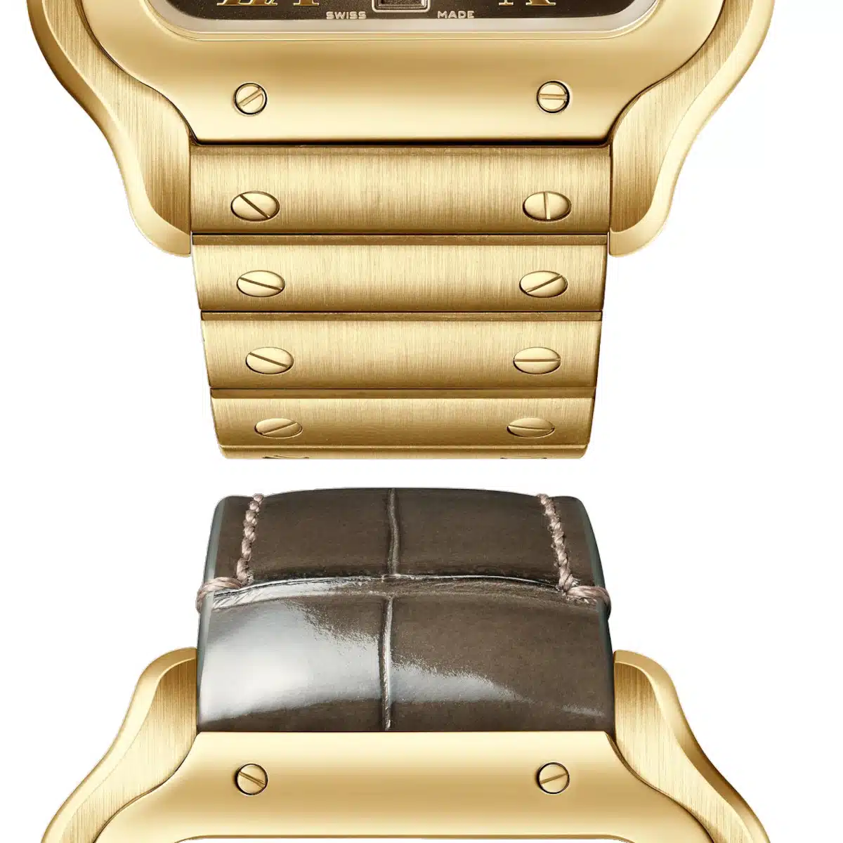 Cartier レスラウンドサングラス 24Kゴールド Cartier - トリニティ 60MM 24Kゴールド、ローズゴールド