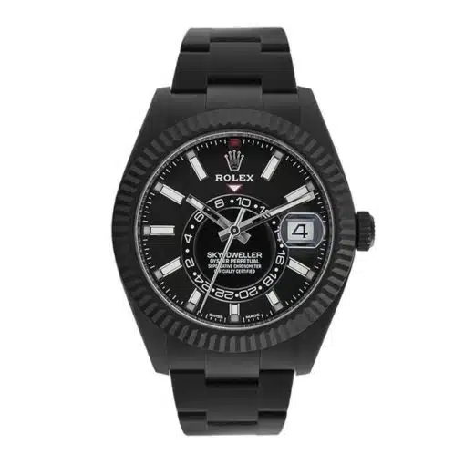 Rolex Sky-Dweller 326934 Black Dial Black PVD Oyster Bracelet Watch