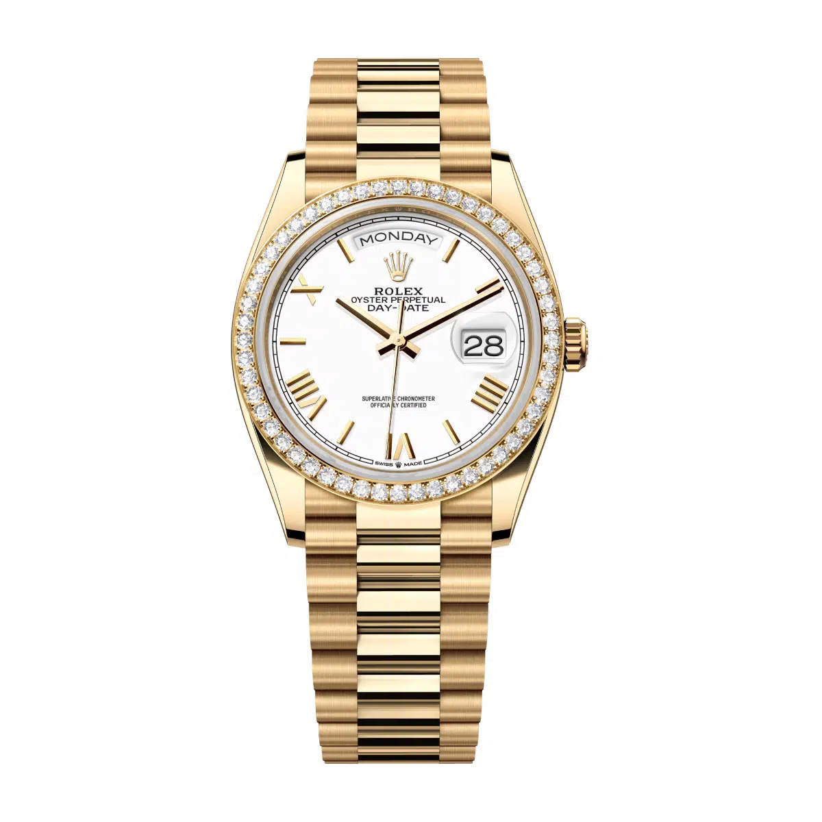Rolex Rolex Day Date 128348RBR-0064 White Dial