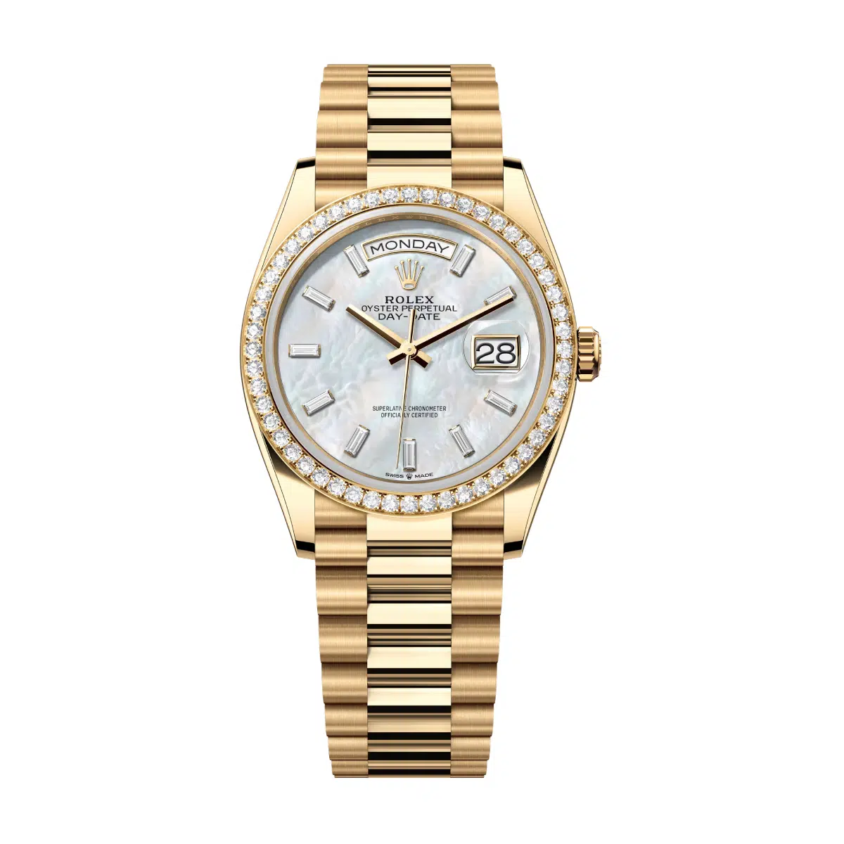 Rolex Rolex Day Date 128348RBR-0070 Mother Of Pearl Dial