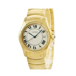 Cartier Santos Ronde W20028G1 33mm yellow gold automatic watch