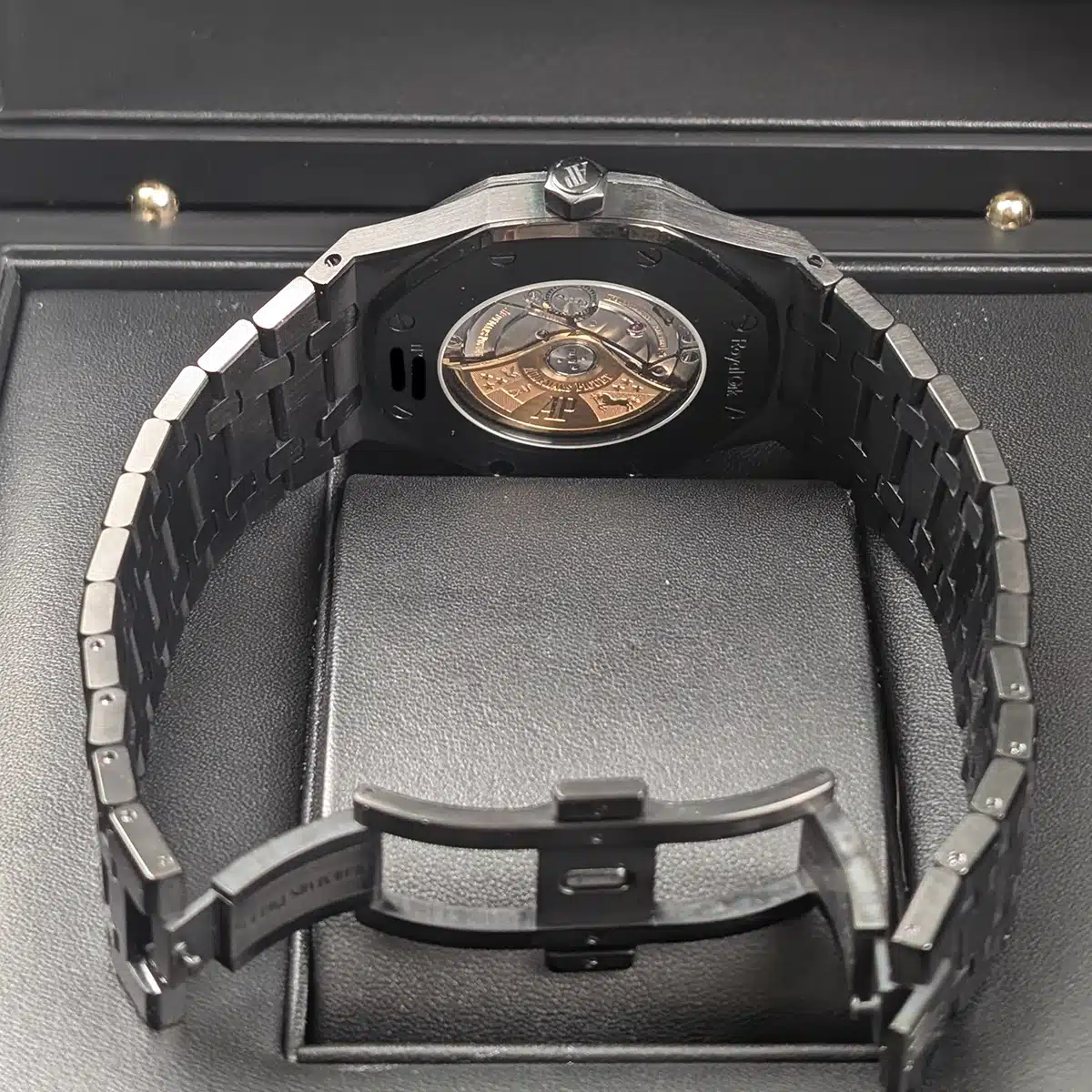 Audemars Piguet 15400ST Royal Oak 41mm Black Dial PVD Coated Watch - Image 6