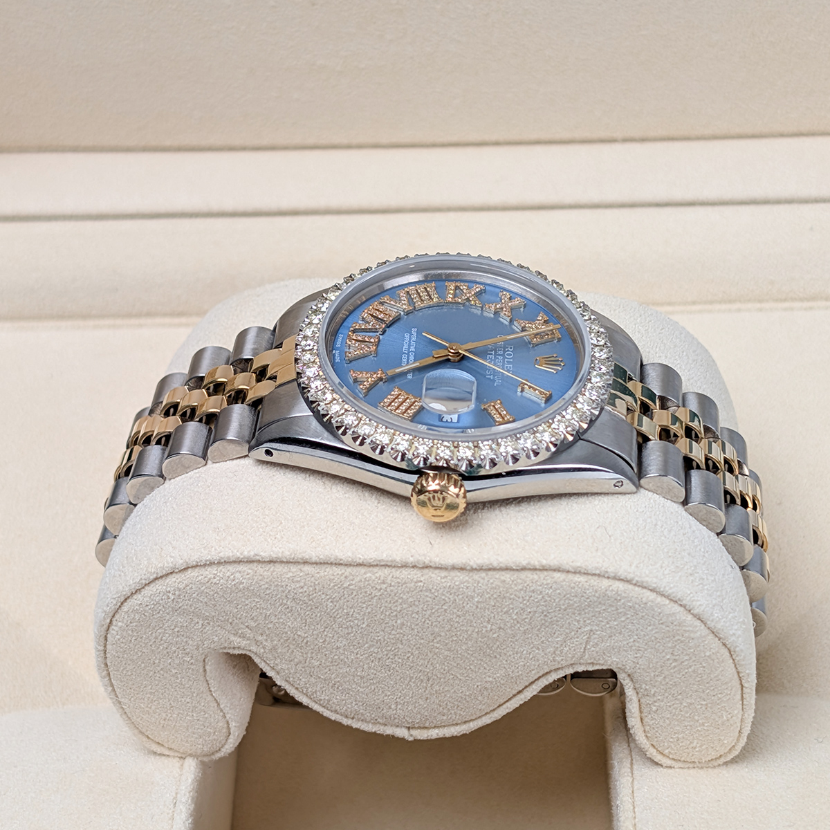 Rolex Datejust 16013 36mm Aftermarket Diamond Bezel, Dial and Band - Image 3