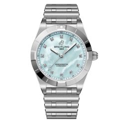 Breitling Chronomat A72310101C1A1 28mm Blue Mother-of-Pearl Diamond Dial