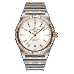 Breitling Chronomat U10380591A1U1 36MM White Dial Stainless Steel & Gold