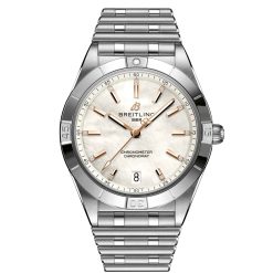 Breitling Chronomat A10380101A4A1 36MM White MOP Dial