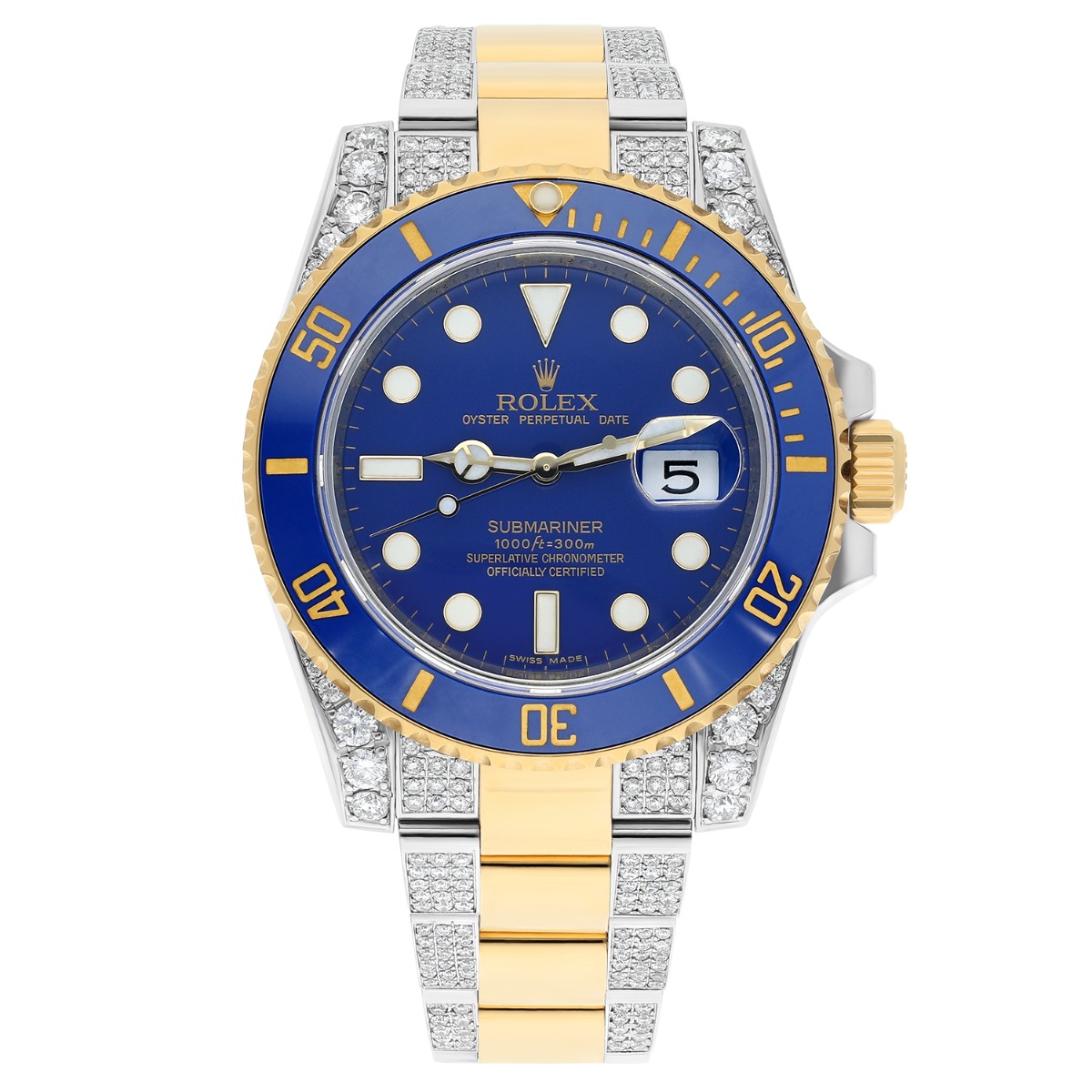 Rolex Submariner 116613LB 40MM Blue Dial Two-Tone Watch