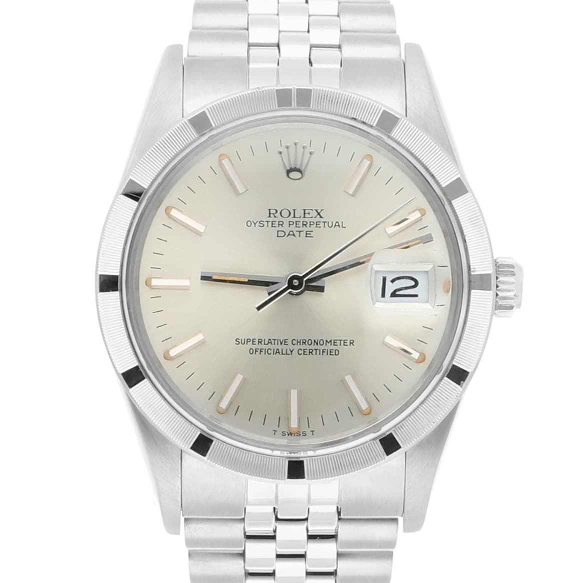 Rolex Date 15010 34MM Silver Dial Stainless Steel