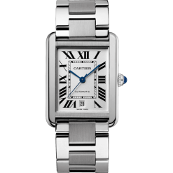 Cartier Tank Solo W5200028 40MM Silver Dial Stainless Steel Watch