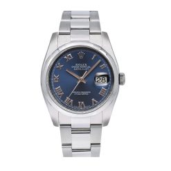Rolex Datejust 116200 Oyster Perpetual 36 mm Stainless Steel Blue Dial Watch