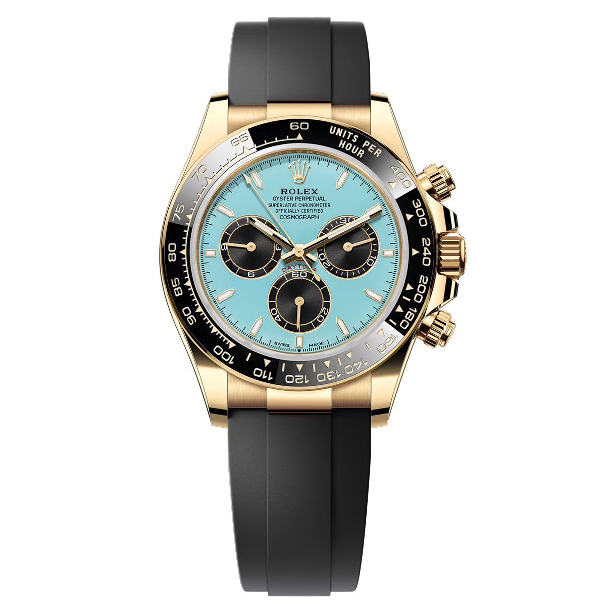 Rolex Rolex Daytona 126518ln Aftermarket Turquoise Dial Oysterflex Band
