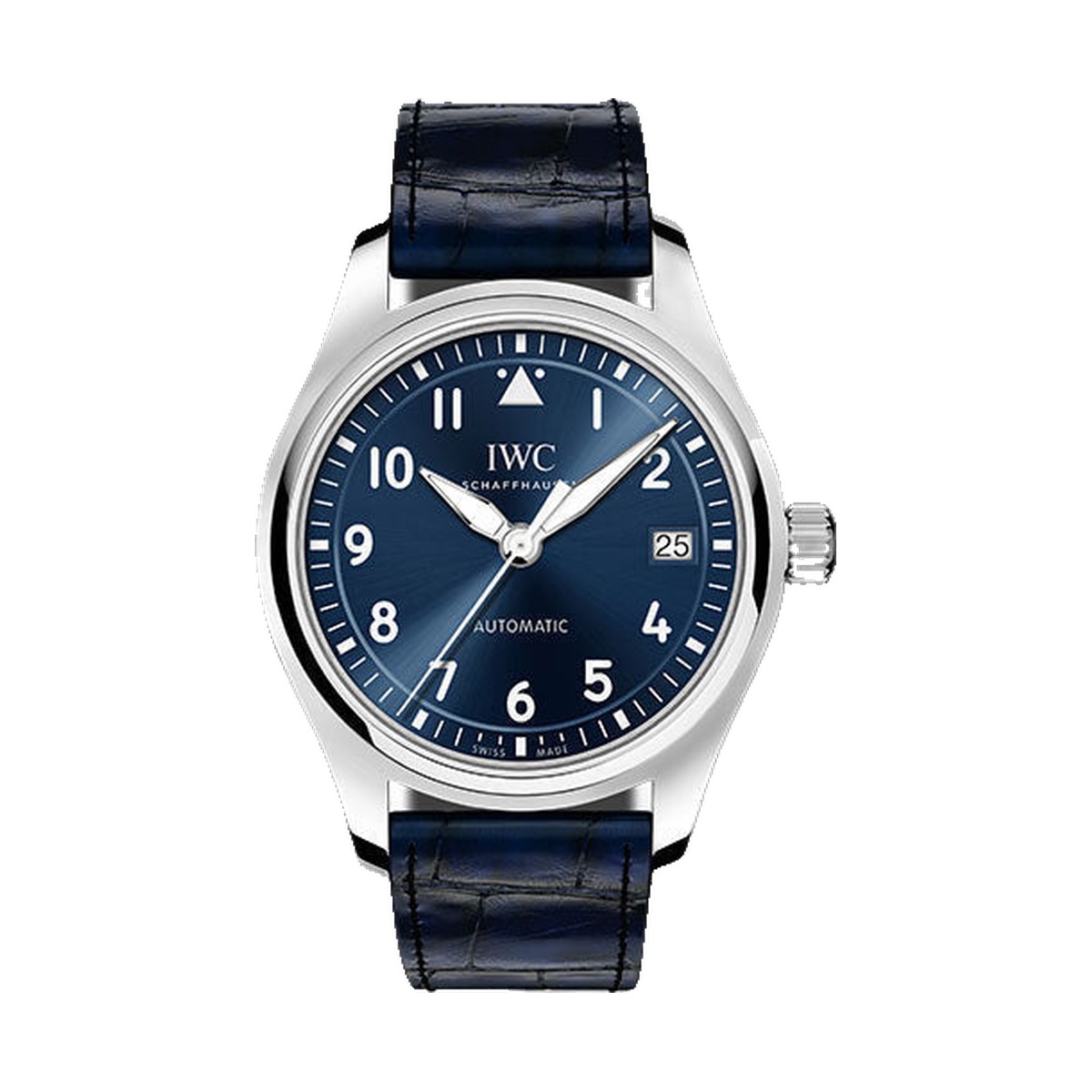 IWC Pilot's Watch Automatic 36 Steel Blue Blue Alligator IW324008
